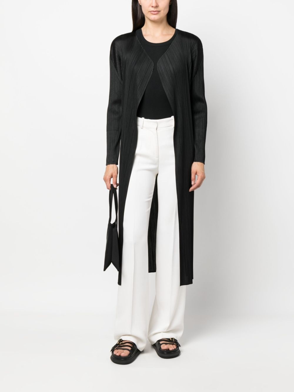 Monthly Colors plissé single-breasted coat - 2