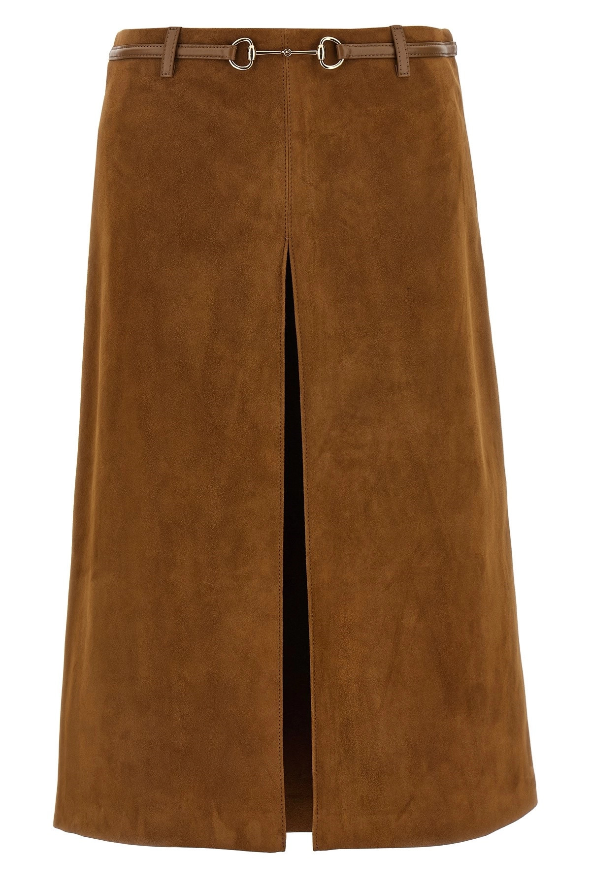 Suede Skirt Horsebit - 1
