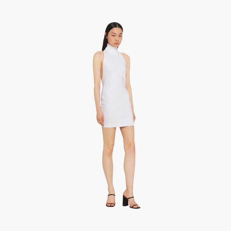 Wool turtleneck halter dress - 5