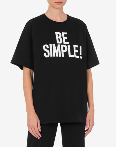 Moschino BE SIMPLE! JERSEY T-SHIRT outlook
