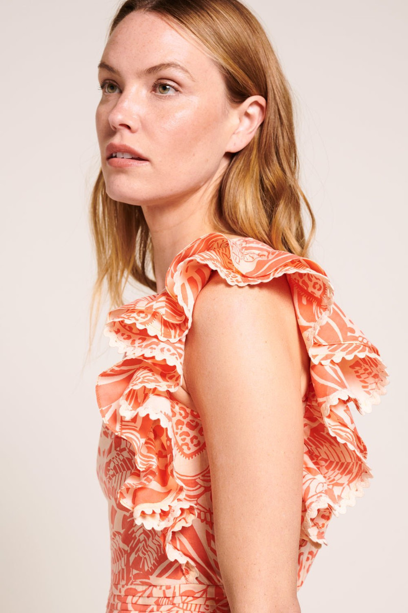 Mini Dress Corinne - Orange Toucan 3