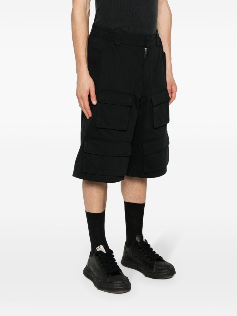 twill cargo shorts - 3