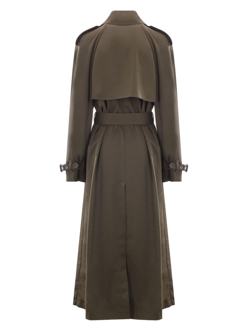Alexander McQueen draped belted trench coat outlook