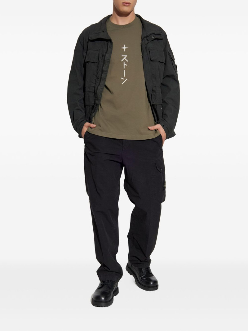 Stone Island compass-logo graphic t-shirt outlook