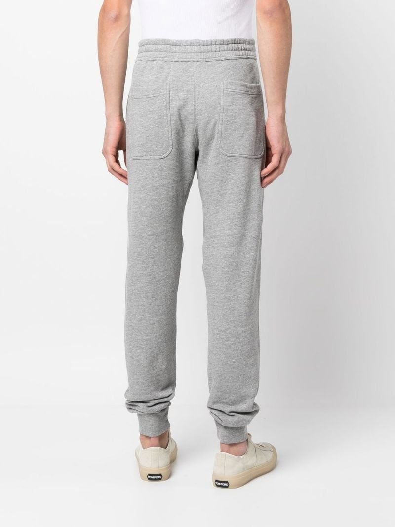 【送料&関税込】Tom Ford Drawstring Panelled Track Pants Cotton-blend velour track pants in blue - Tom Ford | Mytheresa