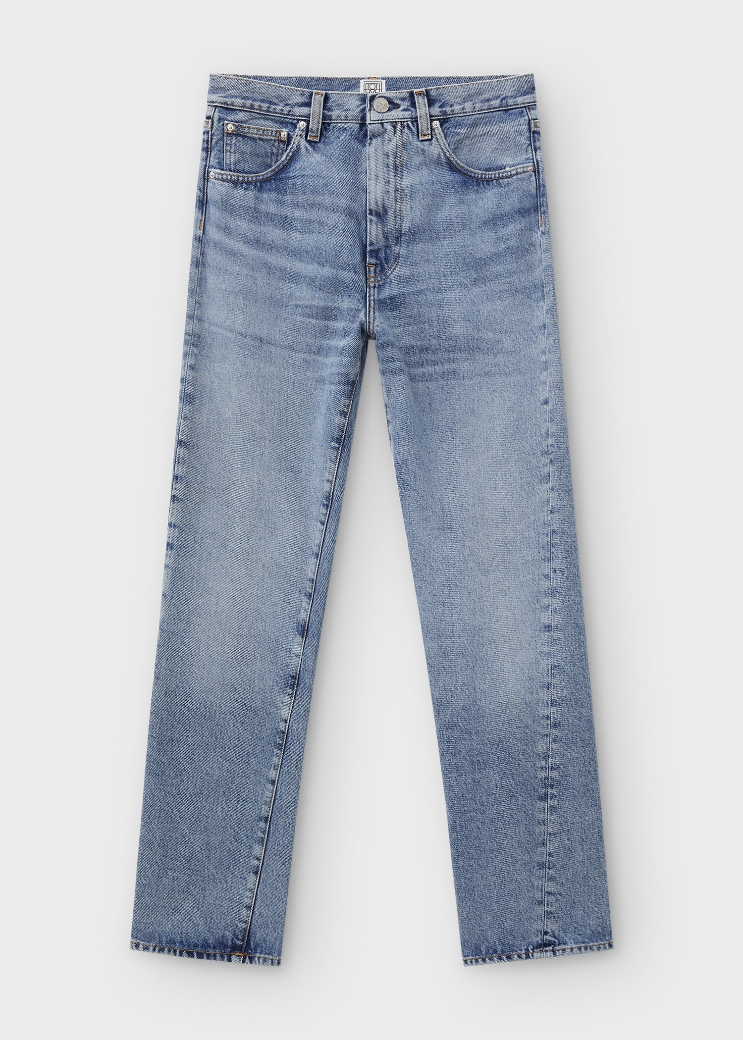 Twisted seam denim worn blue - 1