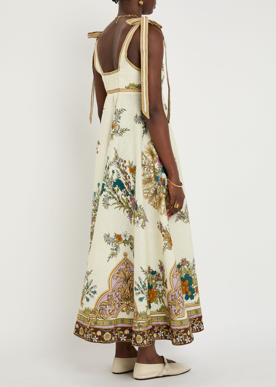 Alemais Antoinette Floral-print Linen Maxi Dress - 3