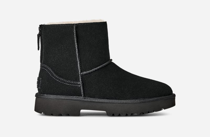 ® Women's Marais Zip Up Sheepskin Classic Boots in Black 1