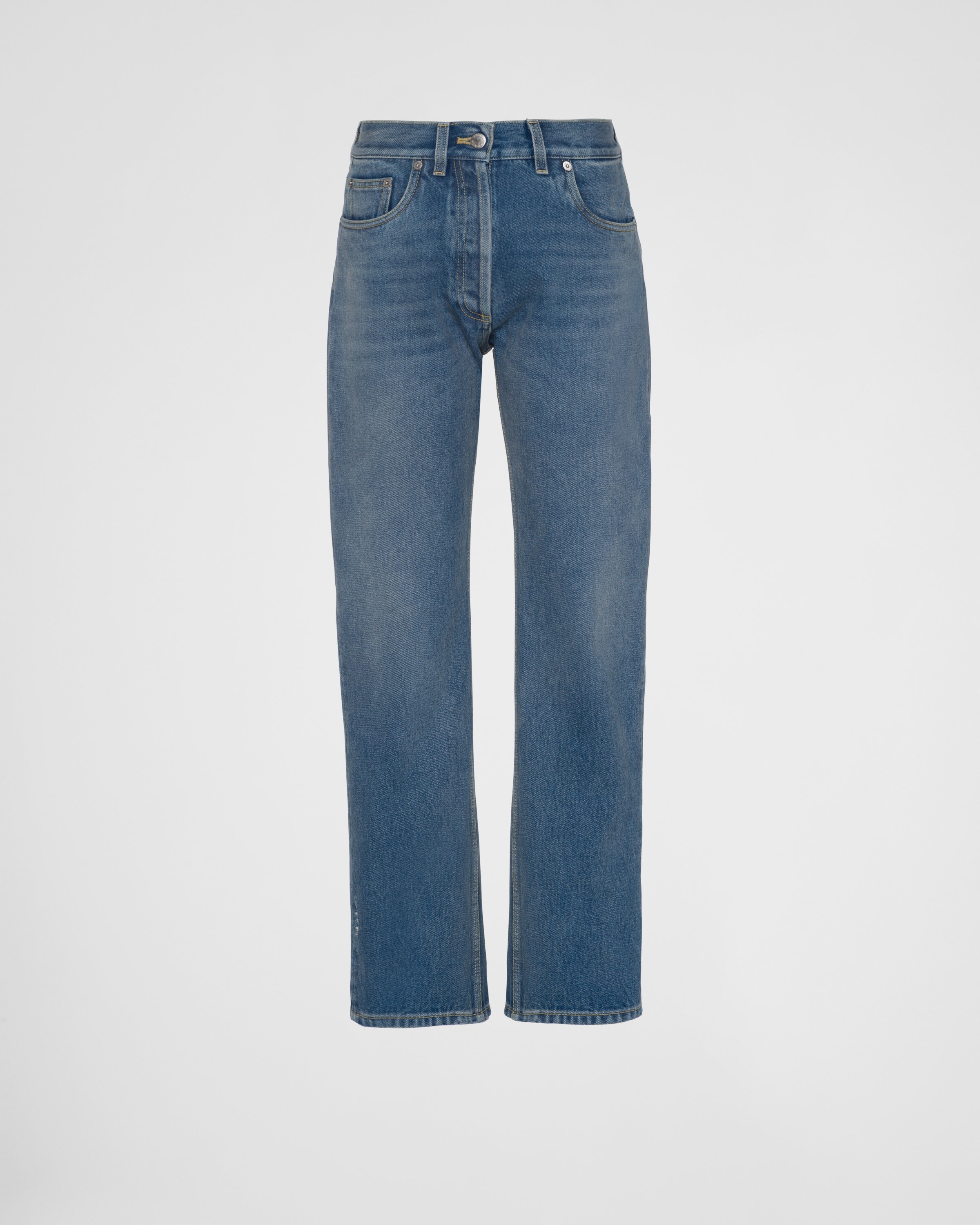 Organic denim five-pocket trousers - 1