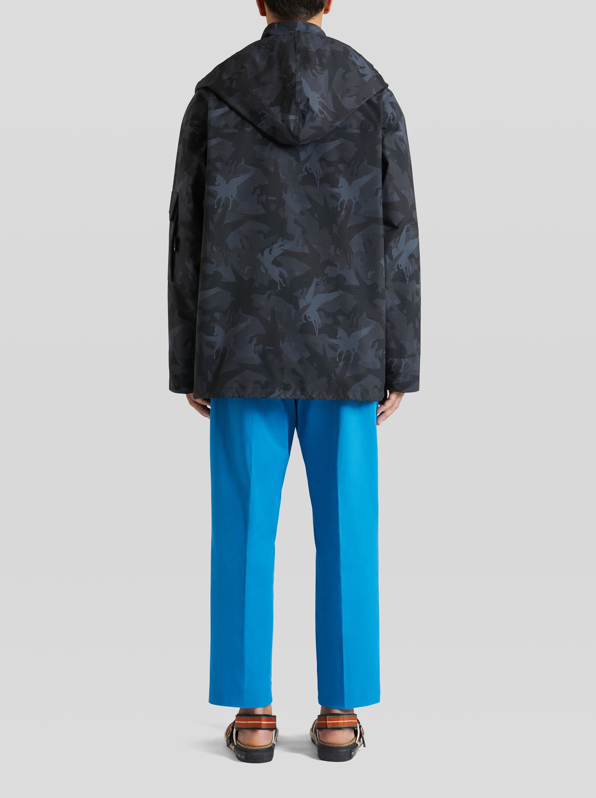 PEGAFLYING AND ETRO LOGO PARKA - 4