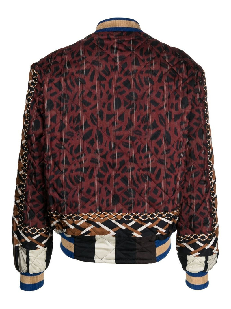 Pierre-Louis Mascia patchwork-design bomber jacket outlook