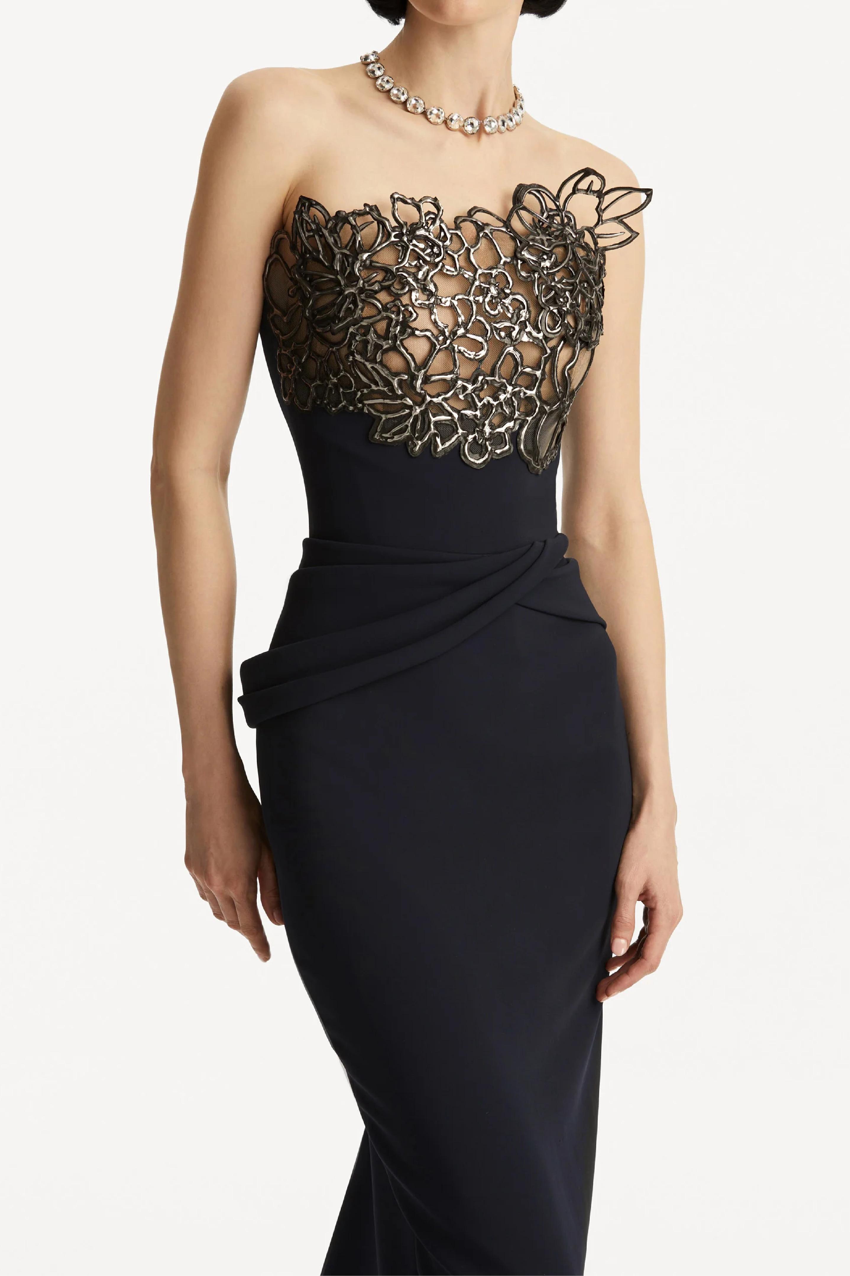 RUBBER LACE CADY GOWN - 5