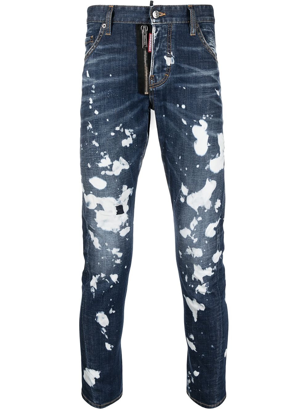 paint-splatter straight-leg jeans - 1