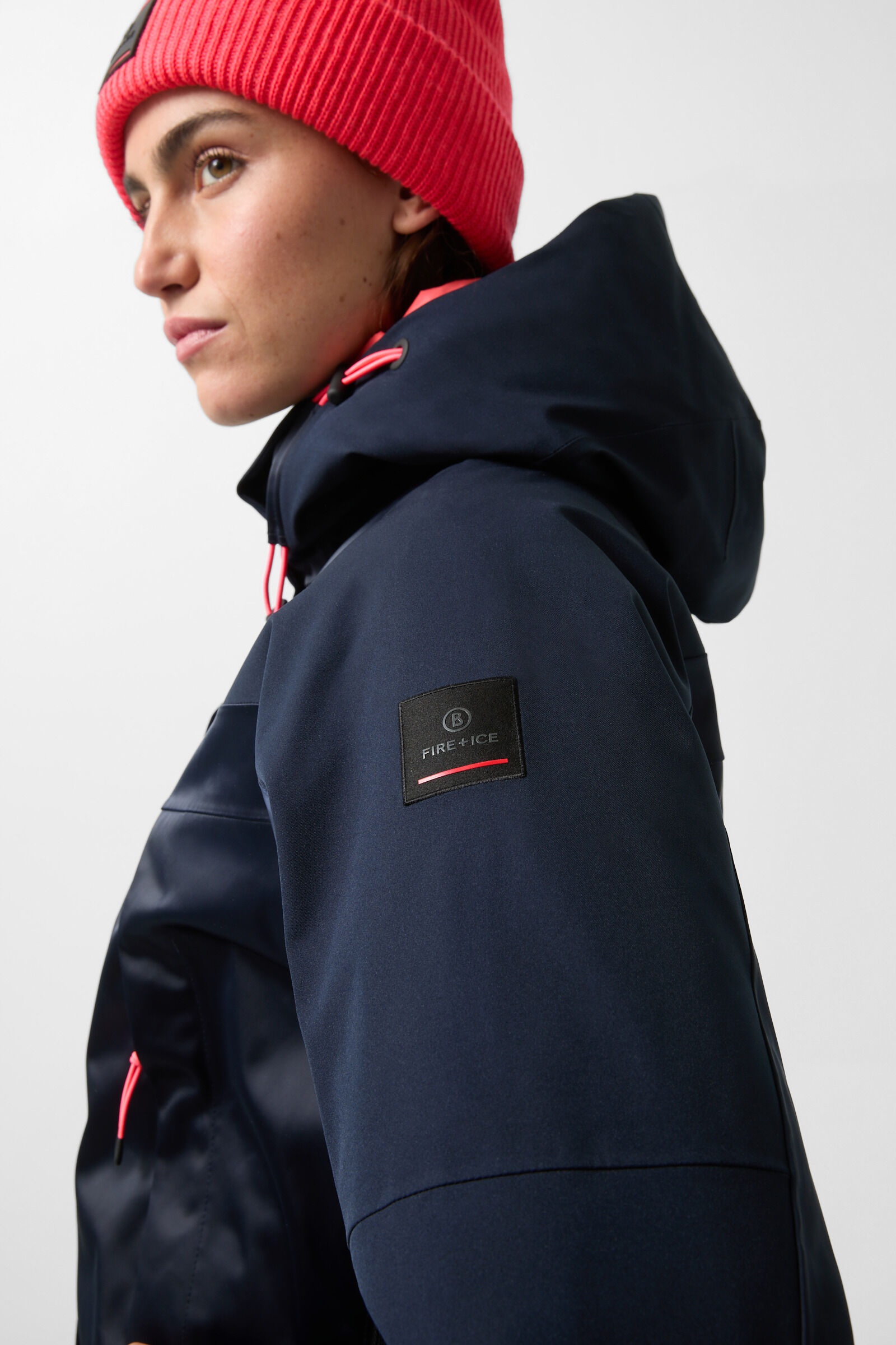 Tinka Ski jacket in Navy blue/Coral - 6