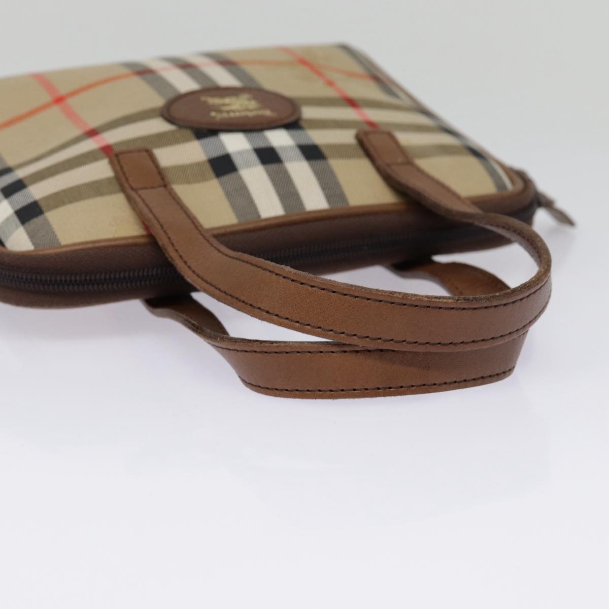 Burberry Nova Check Hand Bag Canvas Beige - 7