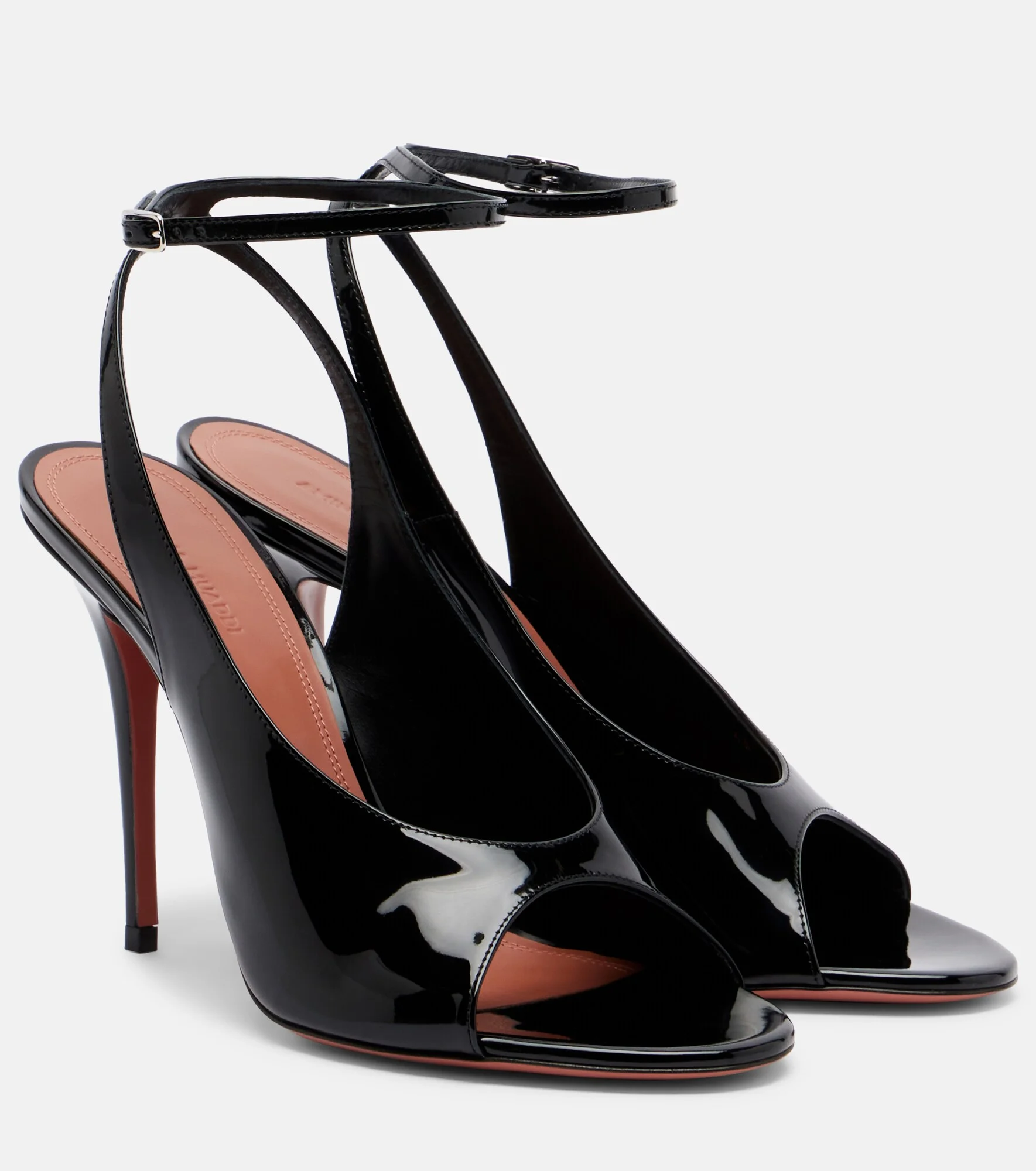 Anok patent leather slingback sandals - 1