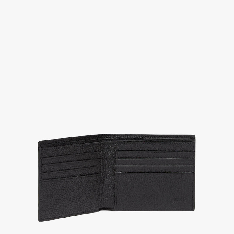 FENDI Black leather bi-fold wallet outlook