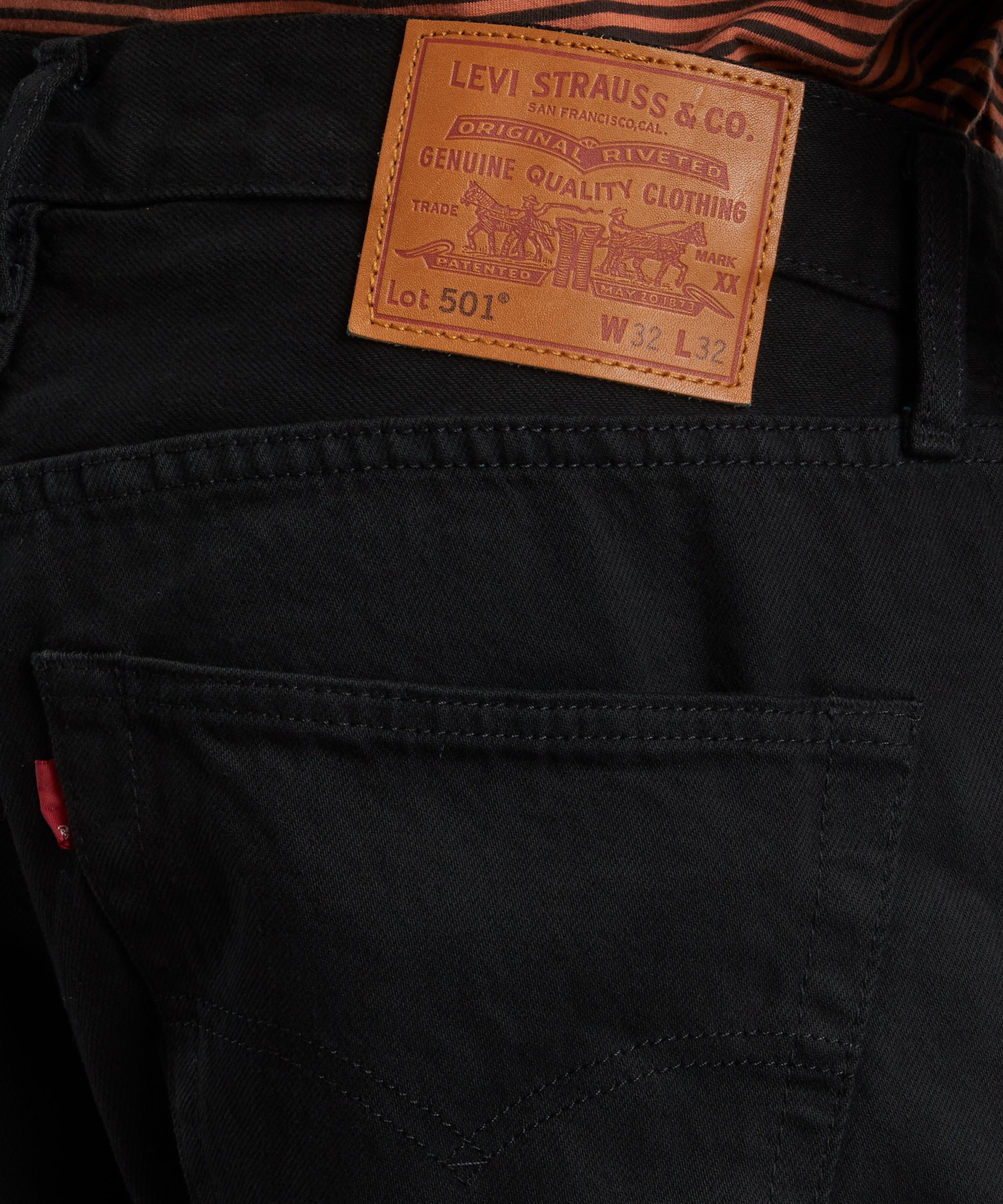 501 Original Black Wash Jeans - 5