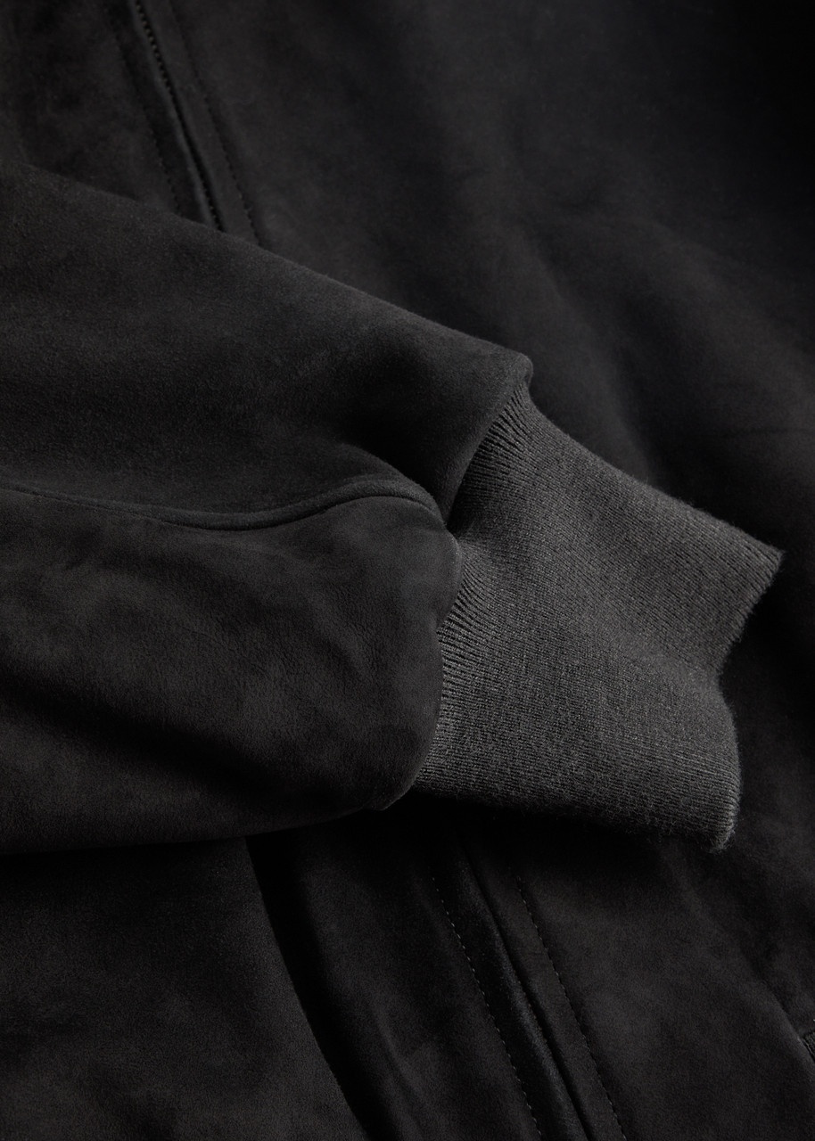 Entire Studios Raglan Padded Suede Bomber Jacket - 5
