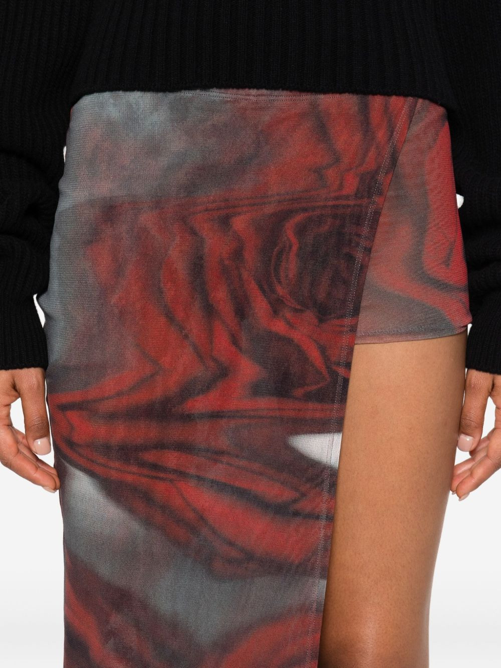 Blurry Roses mini skort - 5