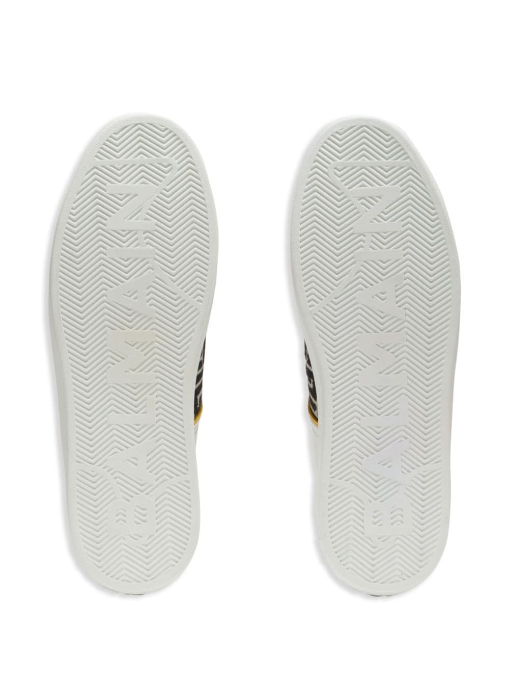 monogram-pattern lace-up sneakers - 3