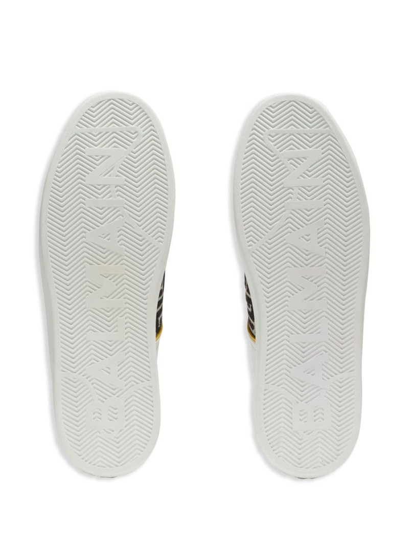 monogram-pattern lace-up sneakers 3