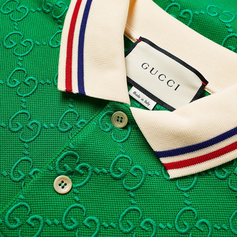 Gucci GG Contrast Pique Polo - 2