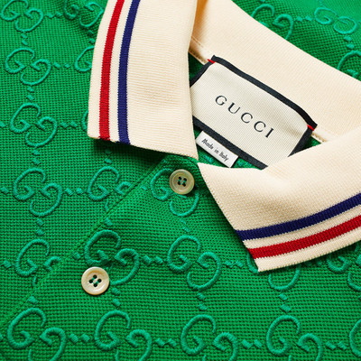 GUCCI Gucci GG Contrast Pique Polo outlook