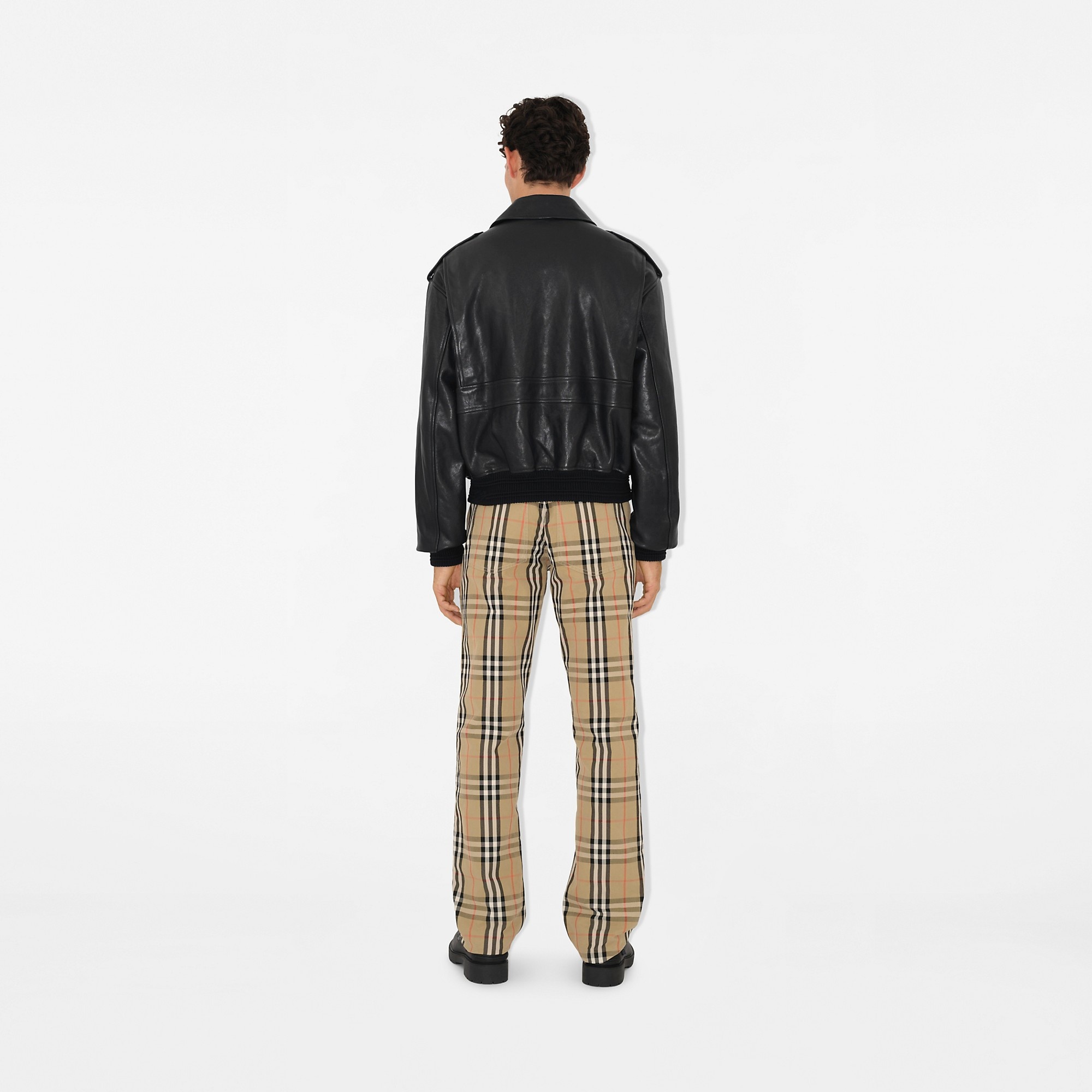 Check Cotton Trousers - 4