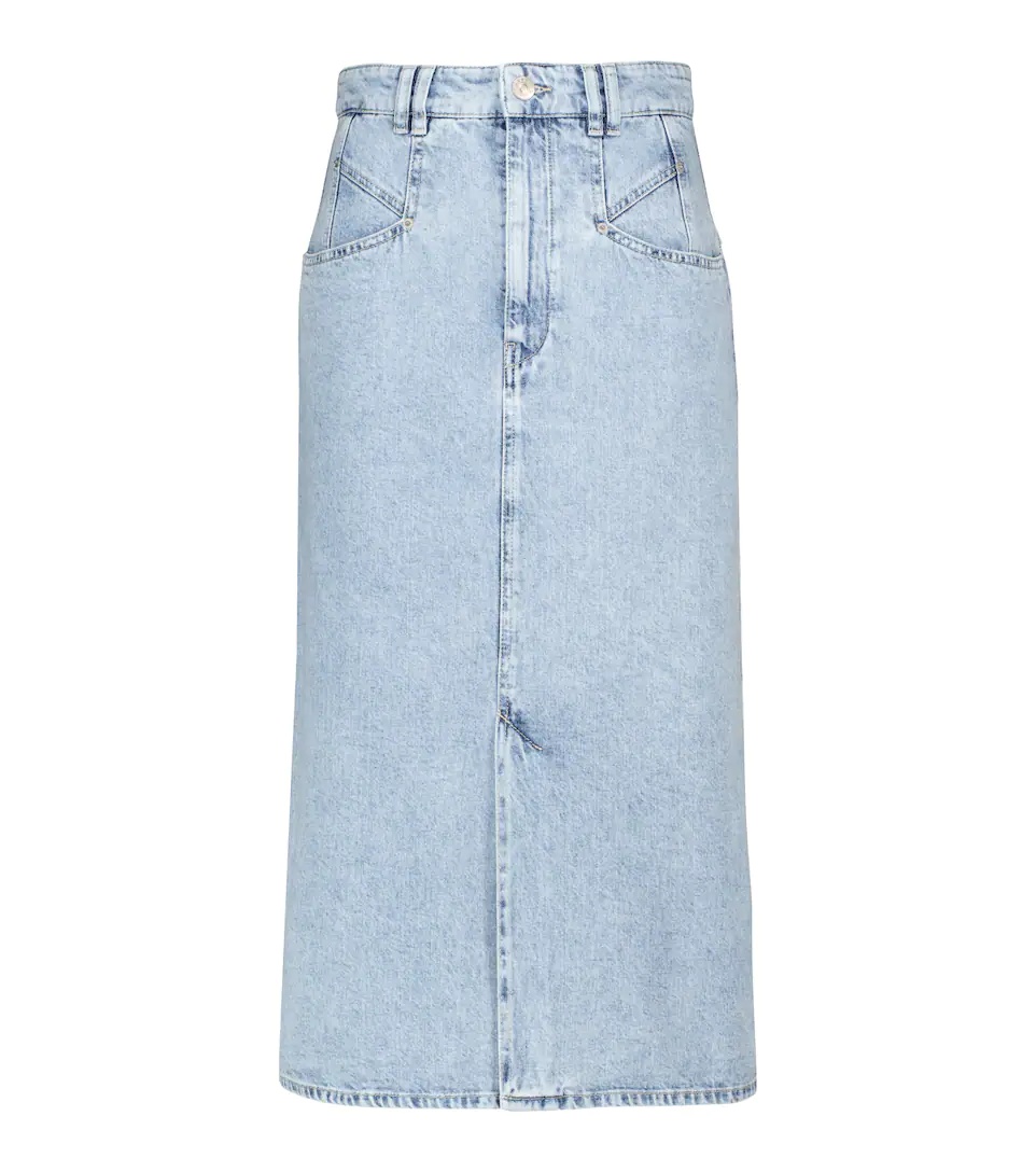 Dipoma high-rise midi denim skirt - 1