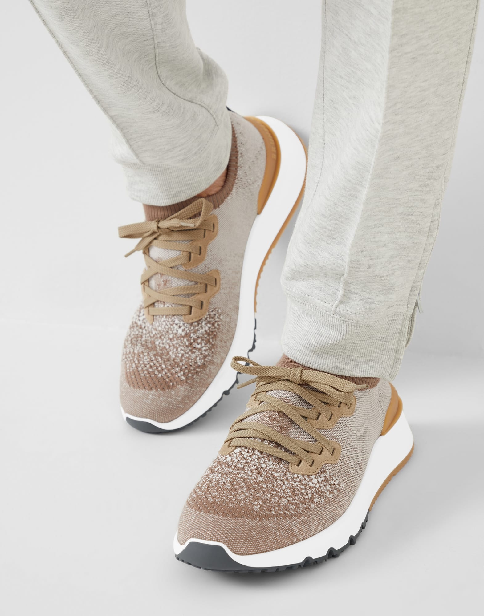 Cotton chiné knit runners - 4