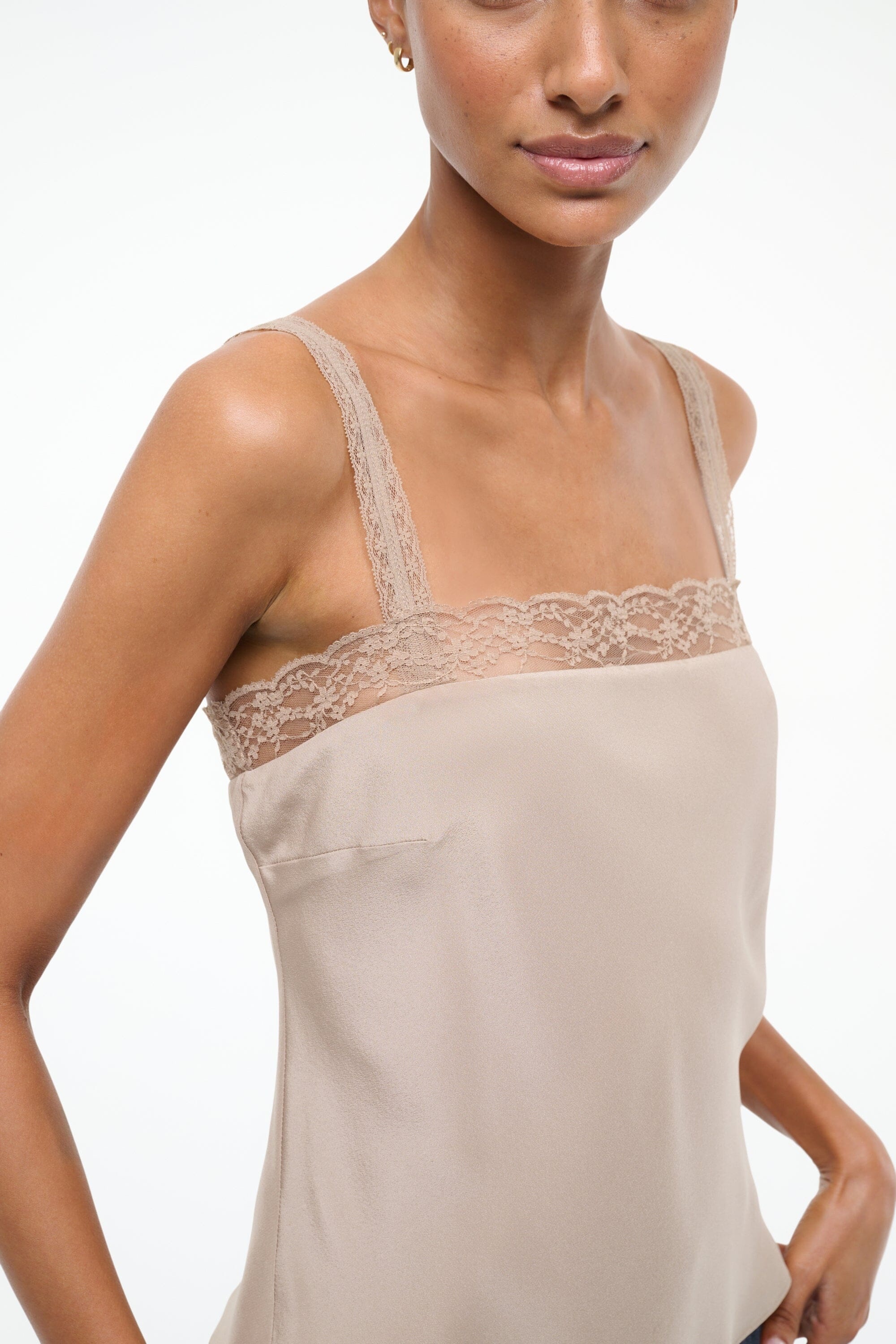 STAUD VERONICA SILK TOP DUNE - 6