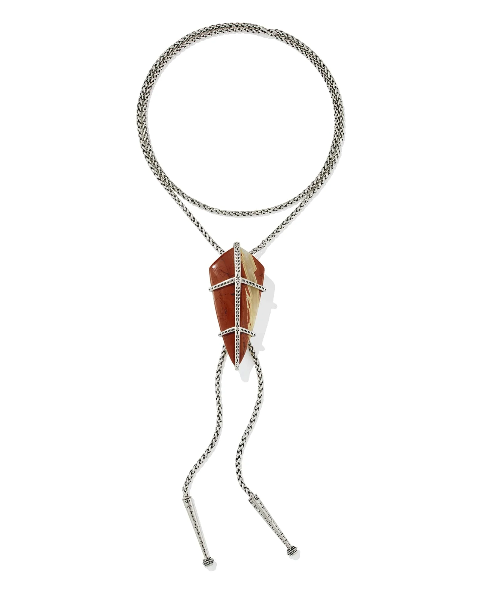 Trinity Vintage Silver Bolo Necklace - 1