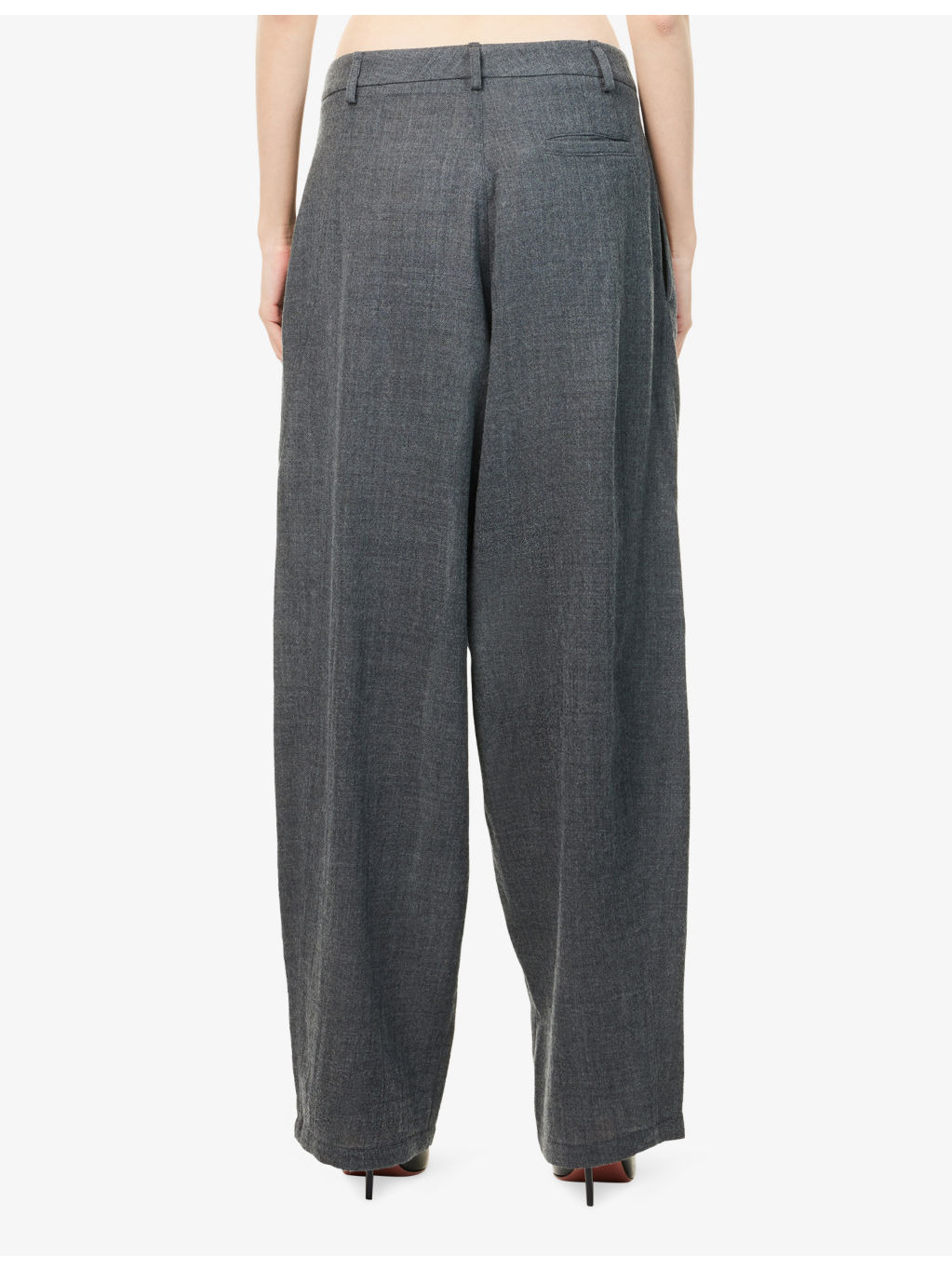 Phebe Wide-leg Wool Trousers - 4