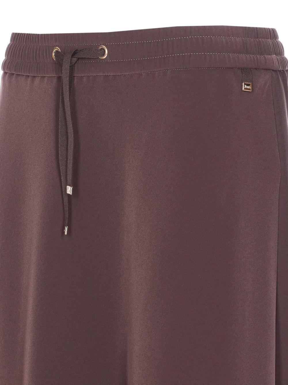 elasticated-waist drawstring skirt - 3