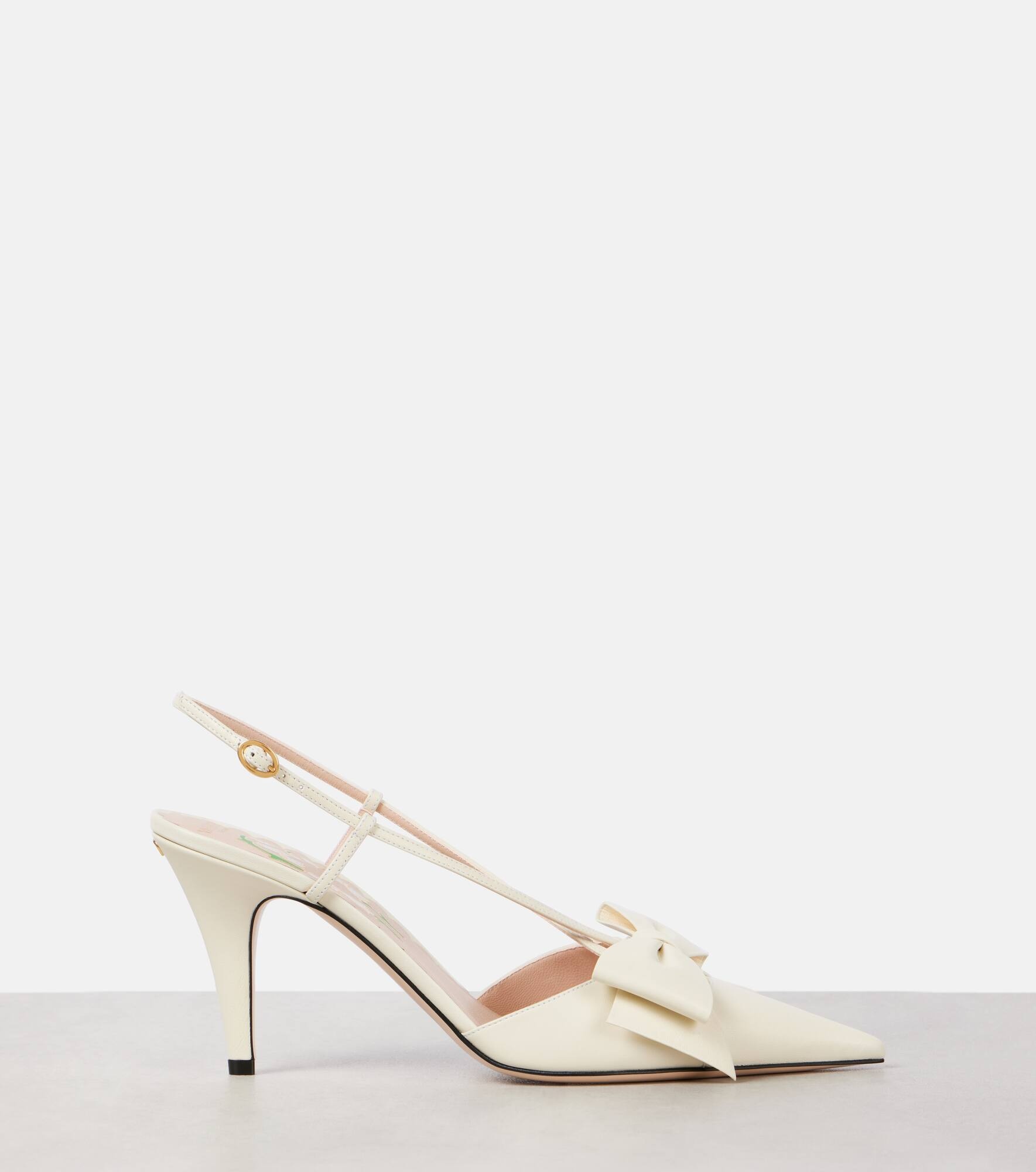Bowow 85 leather slingback pumps - 4