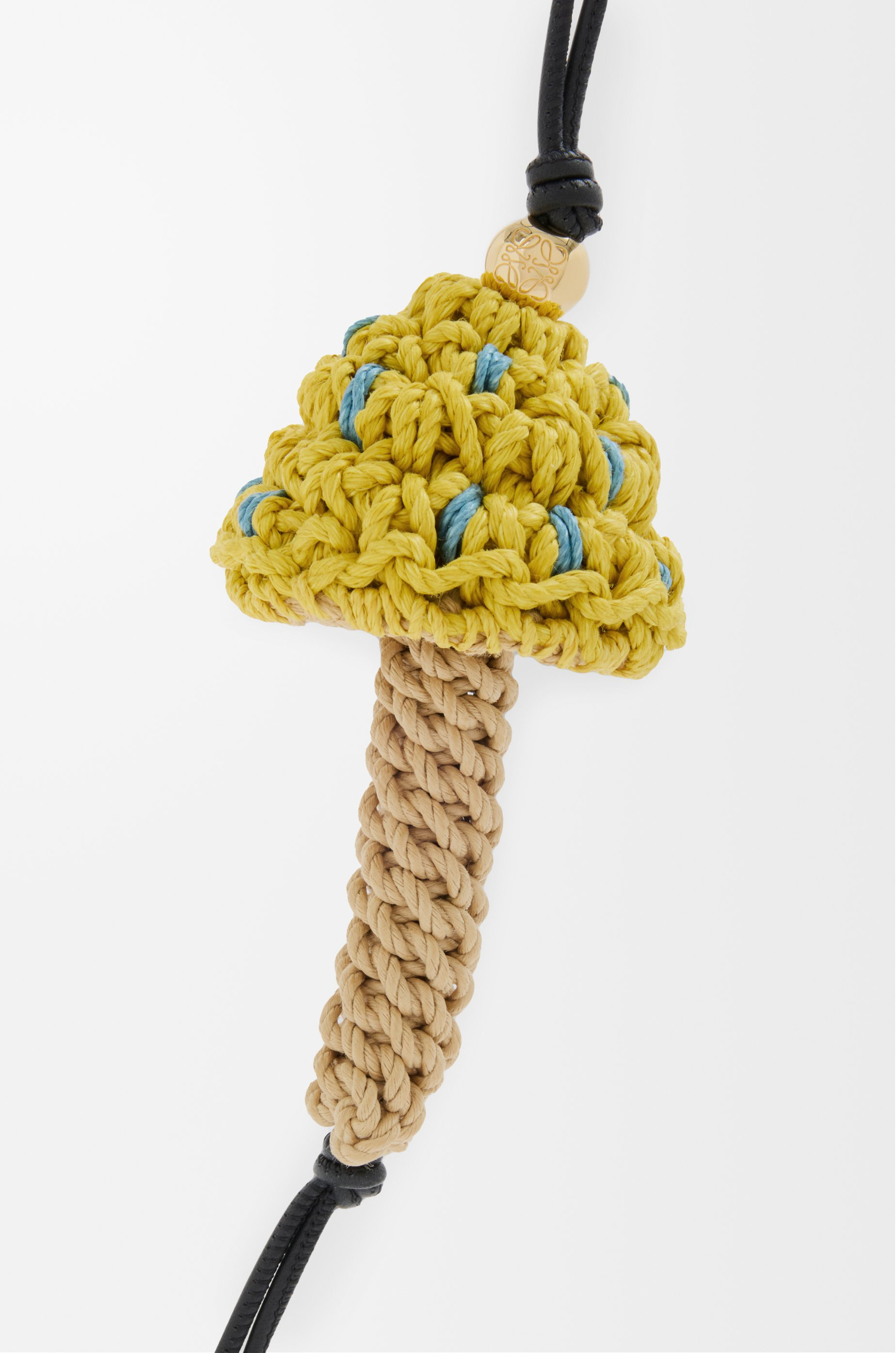 Mushroom charm in cord - 2
