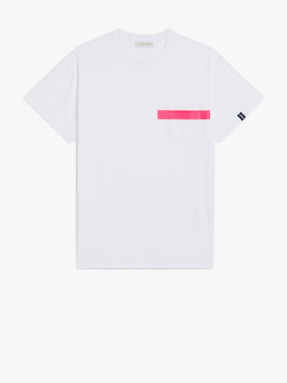 WHITE X PINK COTTON T-SHIRT | GJM-206 - 1