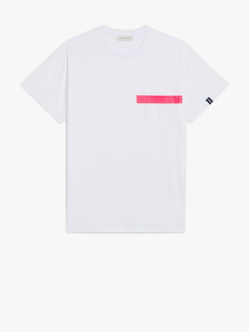 WHITE X PINK COTTON T-SHIRT | GJM-206 1
