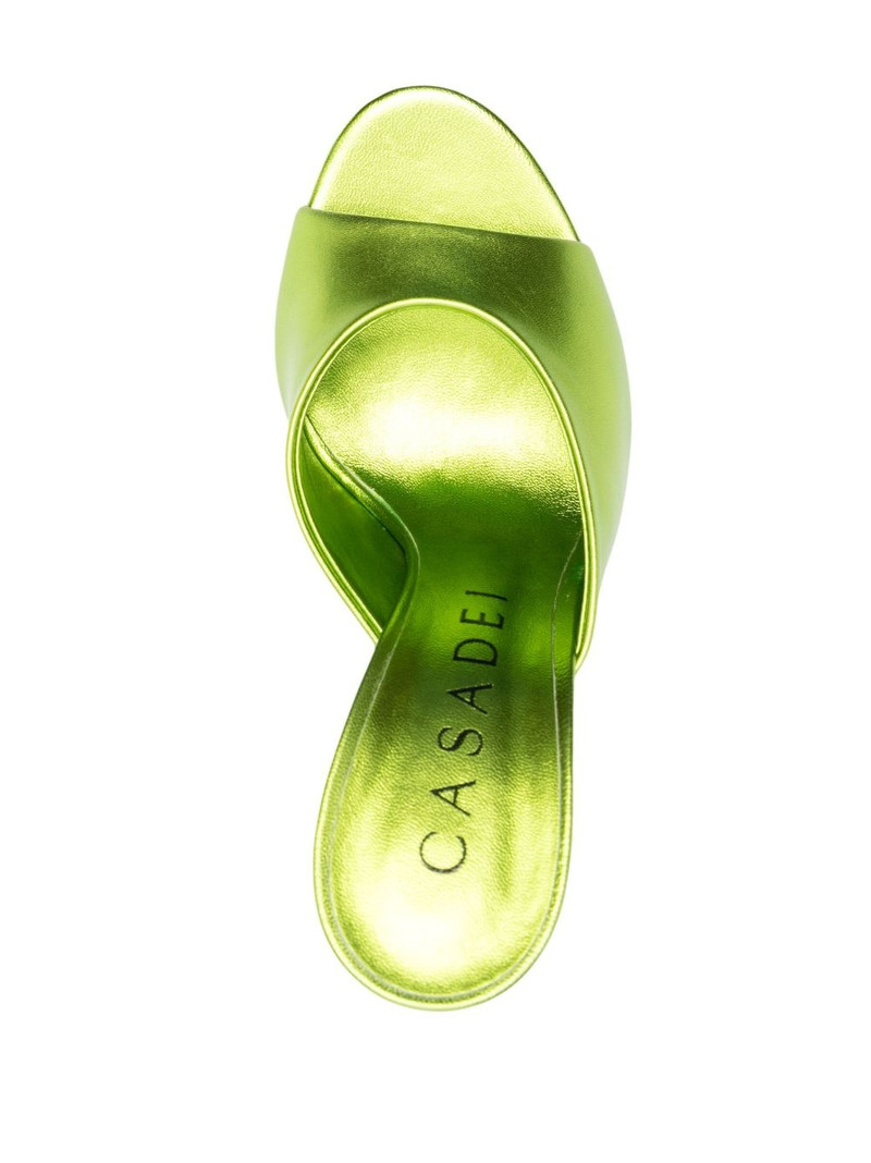 105mm metallic leather sandals 4