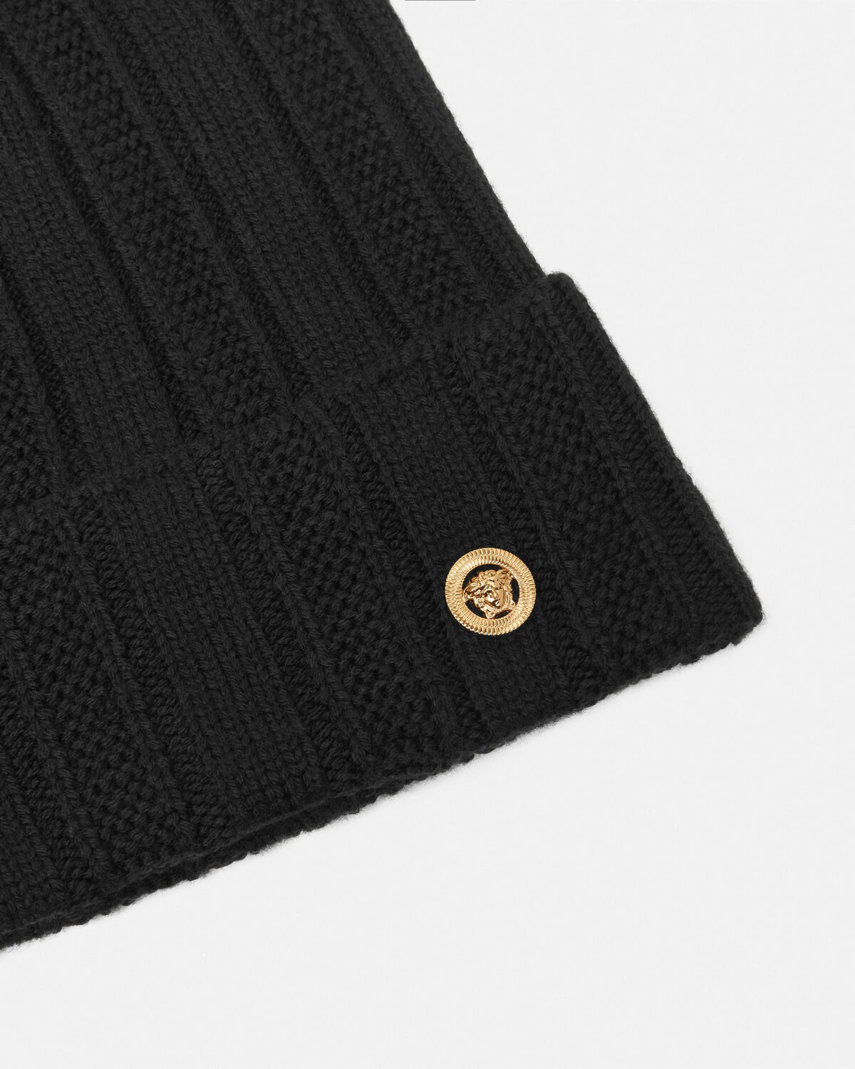 Medusa Ribbed Knit Beanie - 2