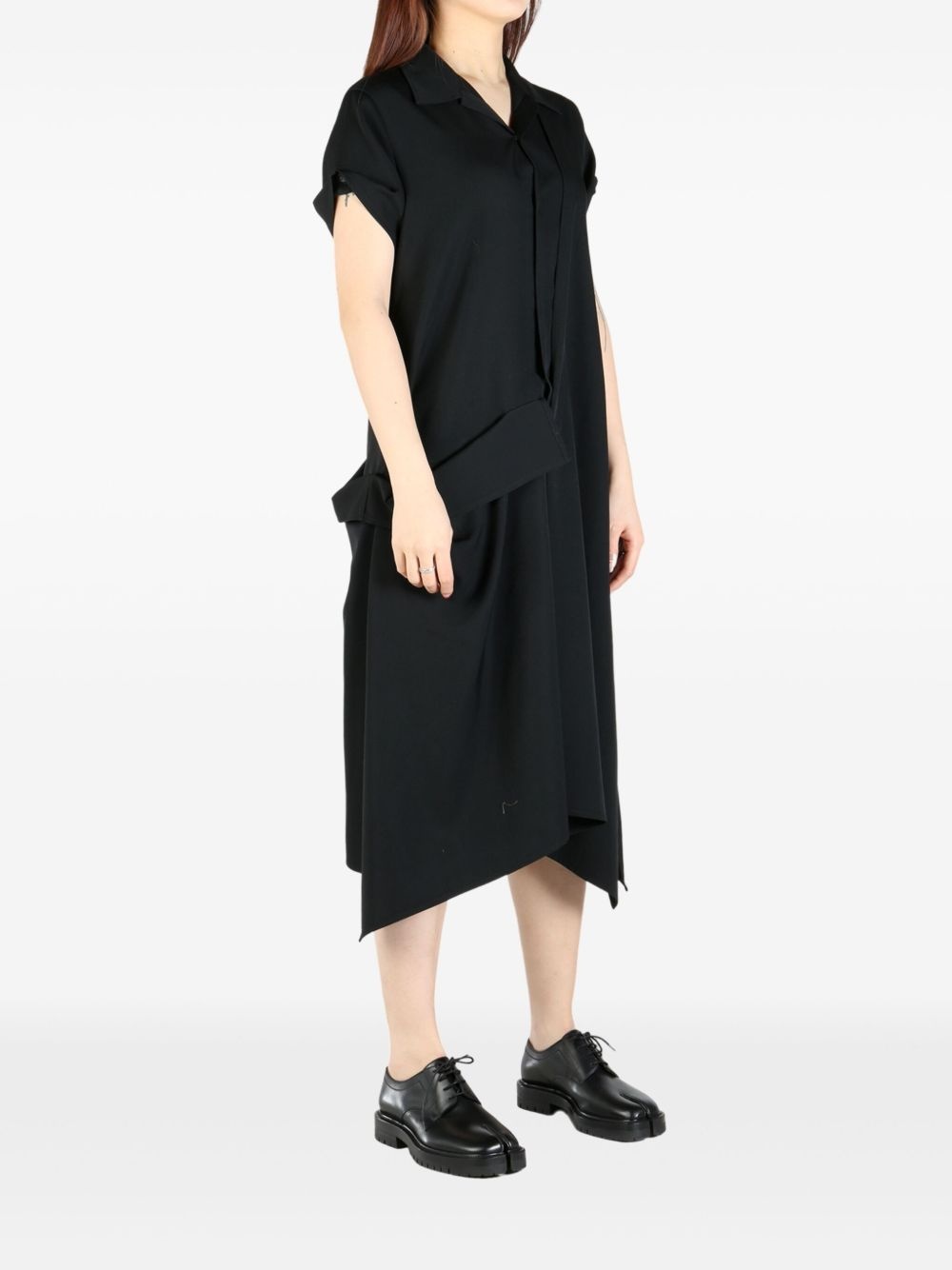 wool midi dress - 3