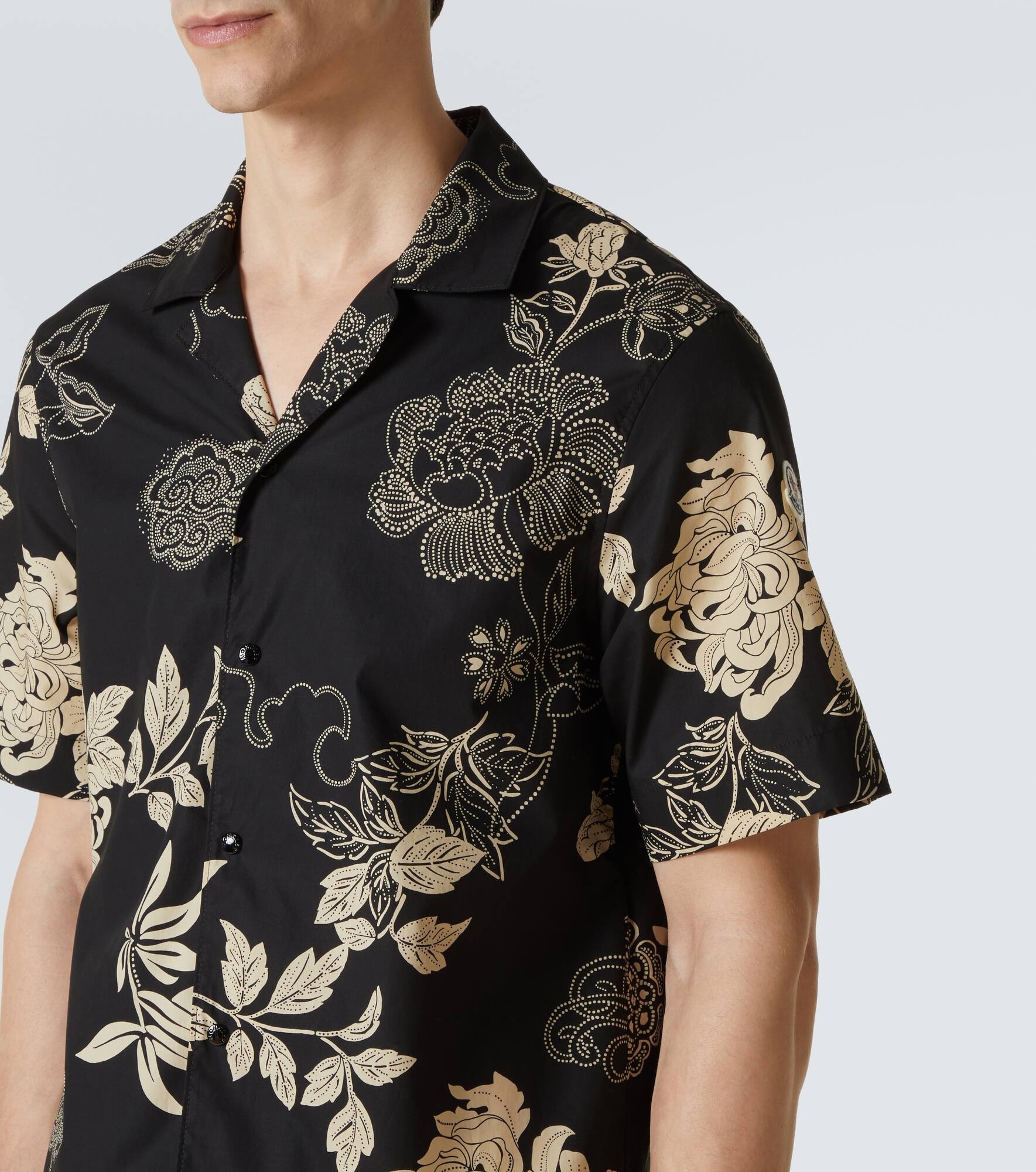 Printed cotton poplin shirt - 5