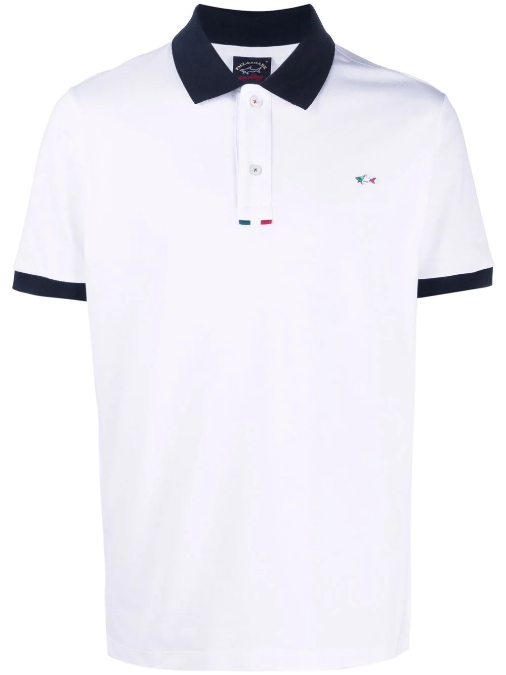 contrast-trim polo shirt - 1