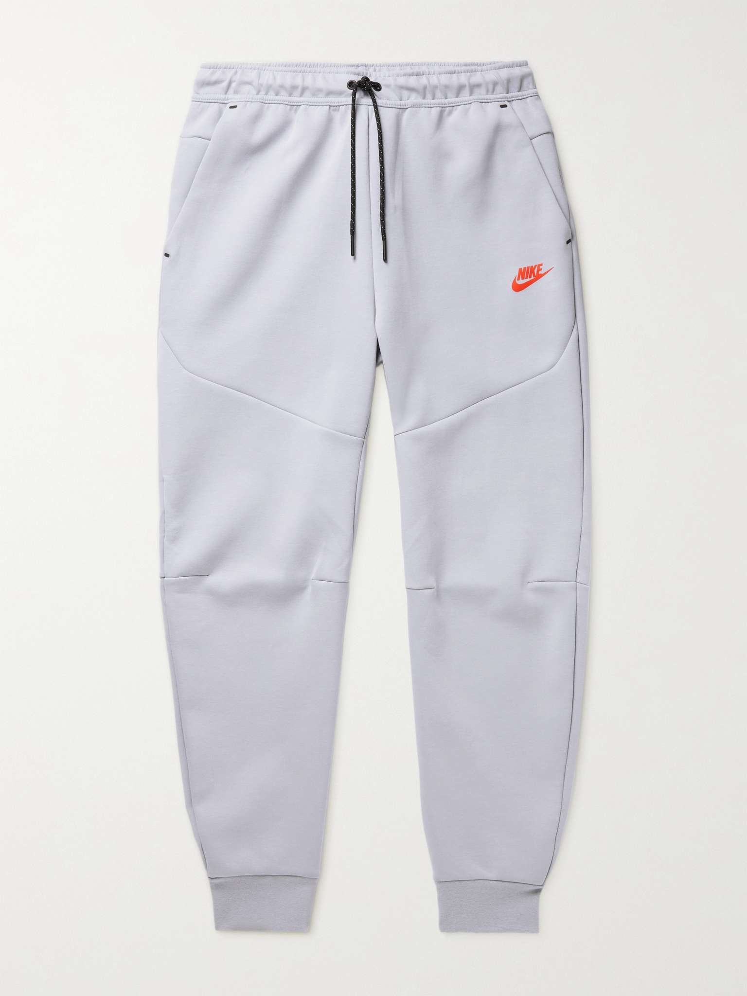 Tapered Logo-Print Tech-Fleece Sweatpants - 1