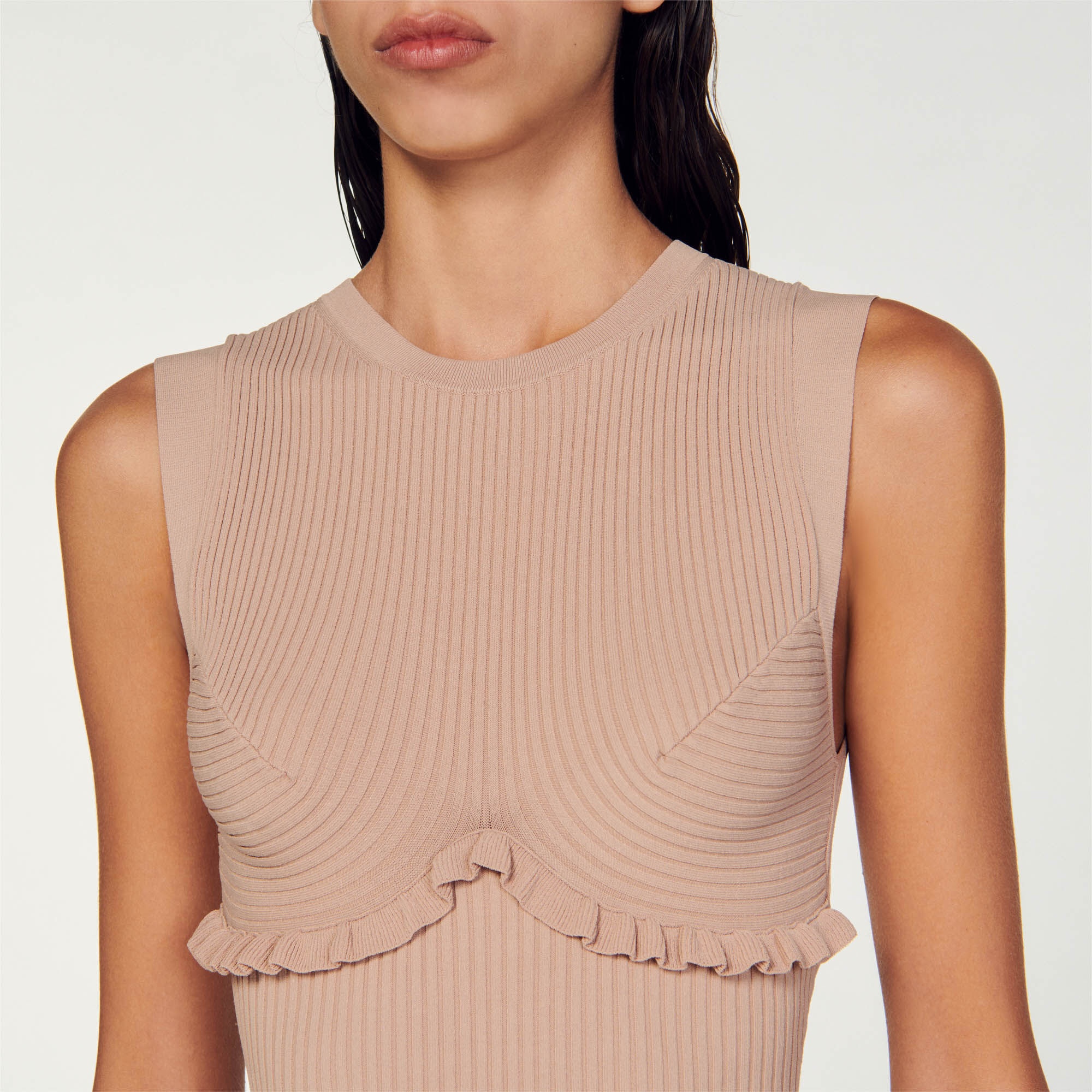 RIBBED KNIT BODYSUIT - 4