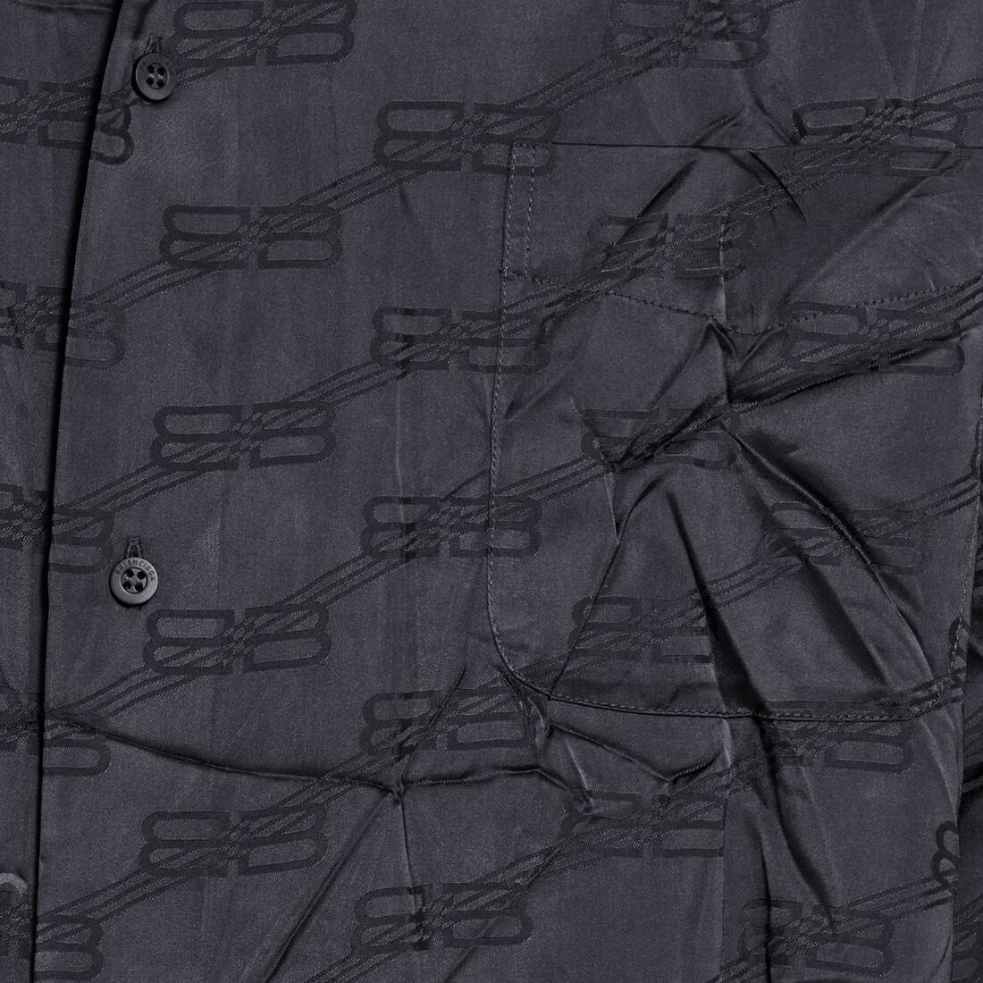 Men's Bb Monogram Minimal Shirt  in Black - 8