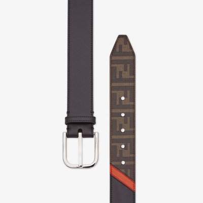 FENDI Brown fabric belt outlook