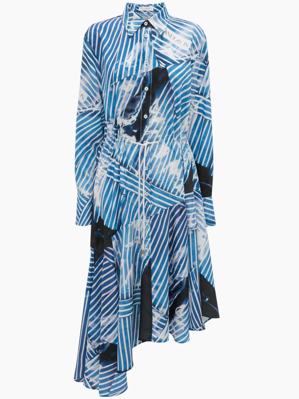 ASYMMETRIC SHIRT DRESS - 1