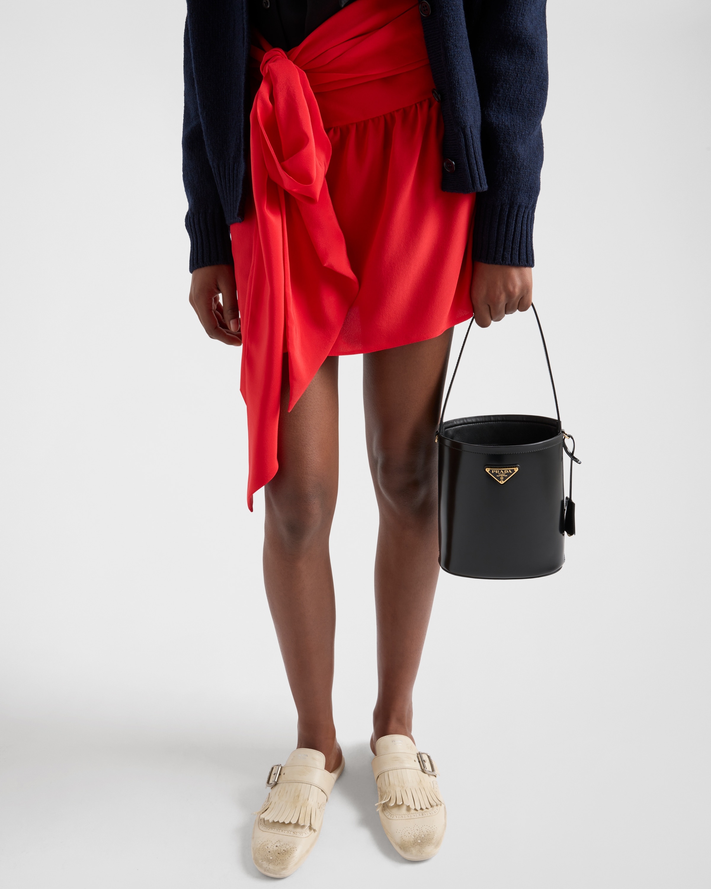 PRADA エレガント Crepe de chine ミニスカート Prada Crepe de chine miniskirt | REVERSIBLE